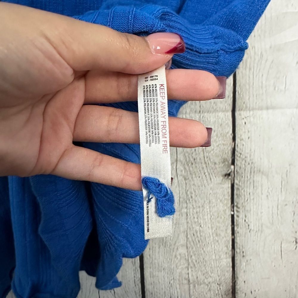 Daily Practice Blue Ribbed Dress Large - Picture 7 of 9